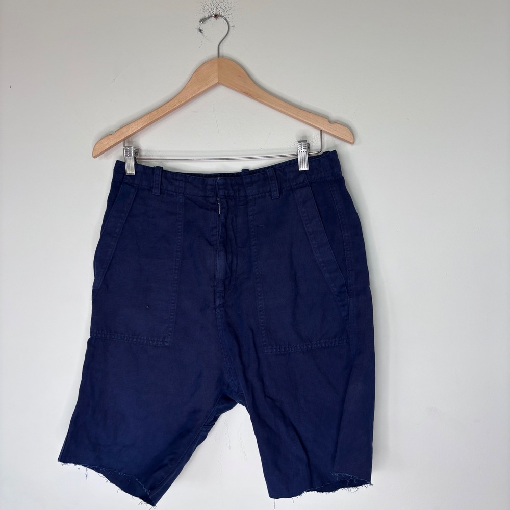 Nili Lotan Navy Blue 111/88 80NL Cutoff Shorts Size 4